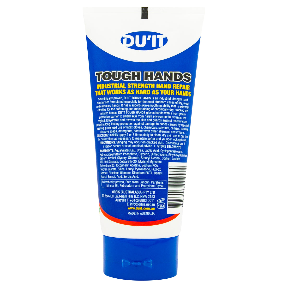 DUIT Tough Hands Fragrance Free 150g