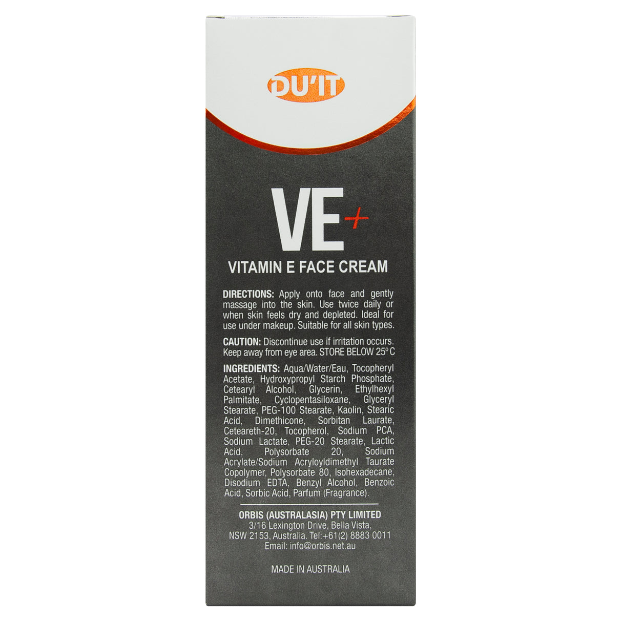 DU'IT VE+ Vitamin E Face Cream 50g