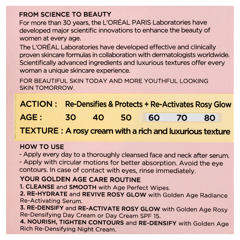 L'Oréal Paris Age Perfect Golden Age Rosy SPF15 Day Cream 50ml