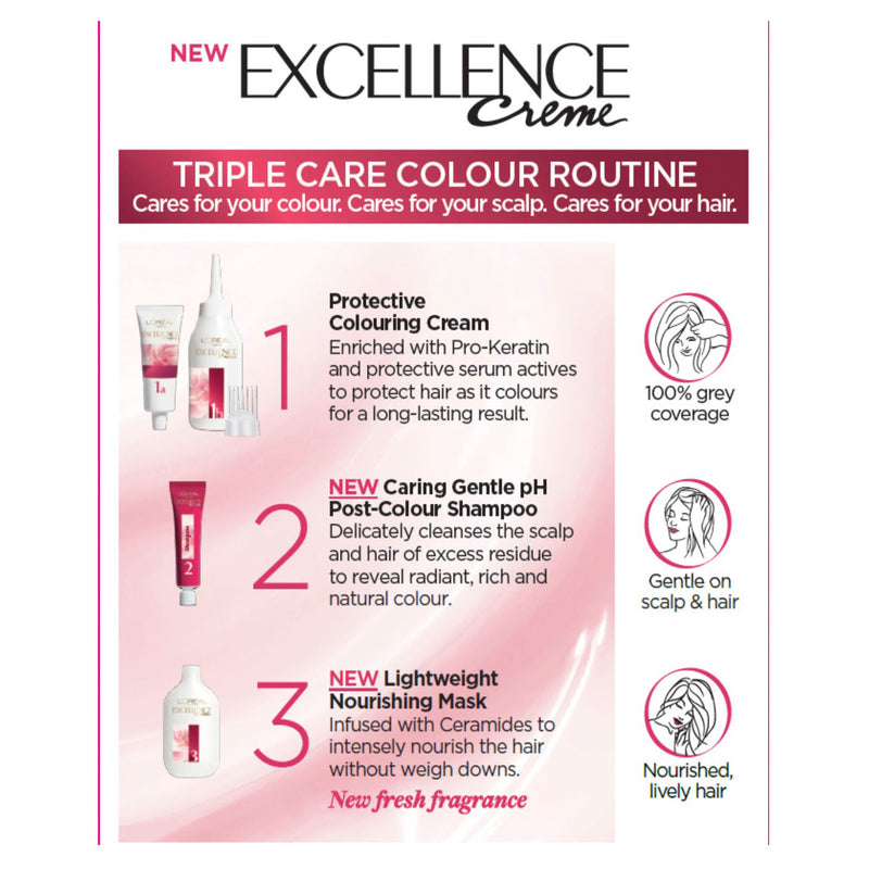 L'Oréal Paris Excellence Crème Permanent Hair Colour - 7.1 Dark Ash Blonde