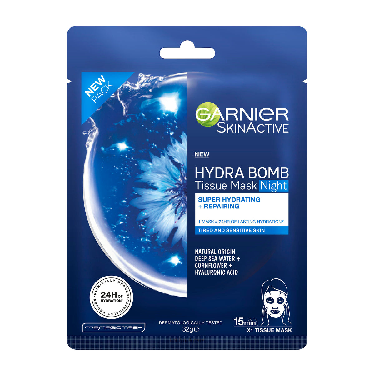 Garnier Hydra Bomb Tissue Mask Night 28g