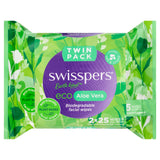 SWISSPERS Eco Aloe Fac Wipes 25x2pk