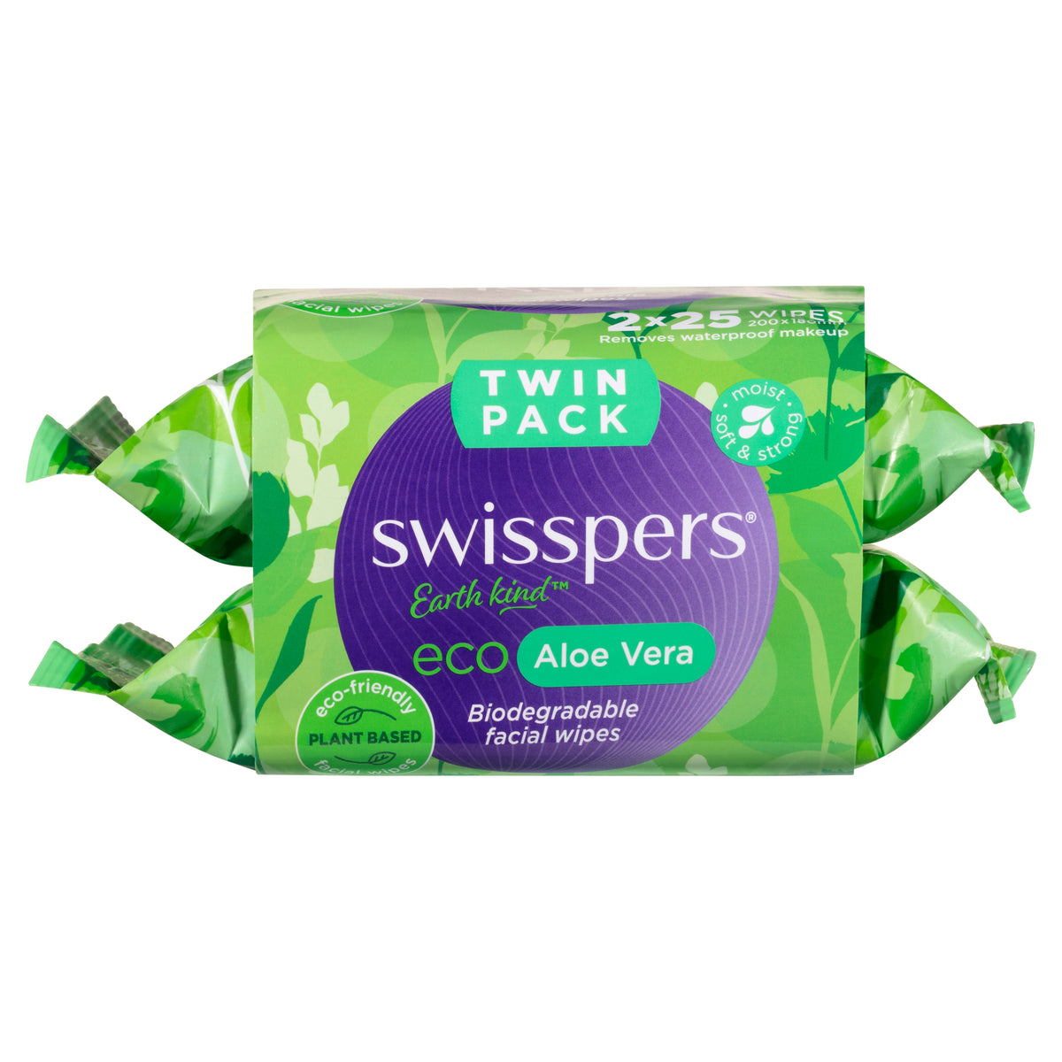 SWISSPERS Eco Aloe Fac Wipes 25x2pk