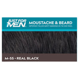 Just For Men Moustache & Beard Brush-In Colour Gel Real Black