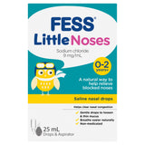 FESS Little Noses Saline Nasal Drops + Aspirator 25mL