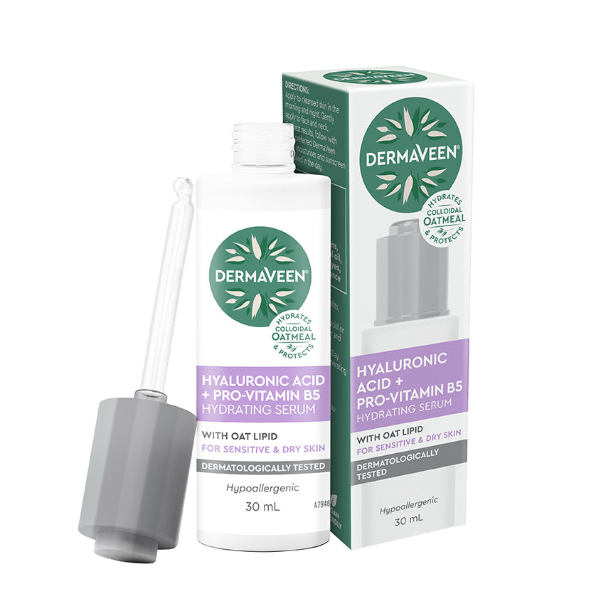 DermaVeen Hyaluronic Acid + Pro-Vitamin B5 Hydrating Serum 30ml