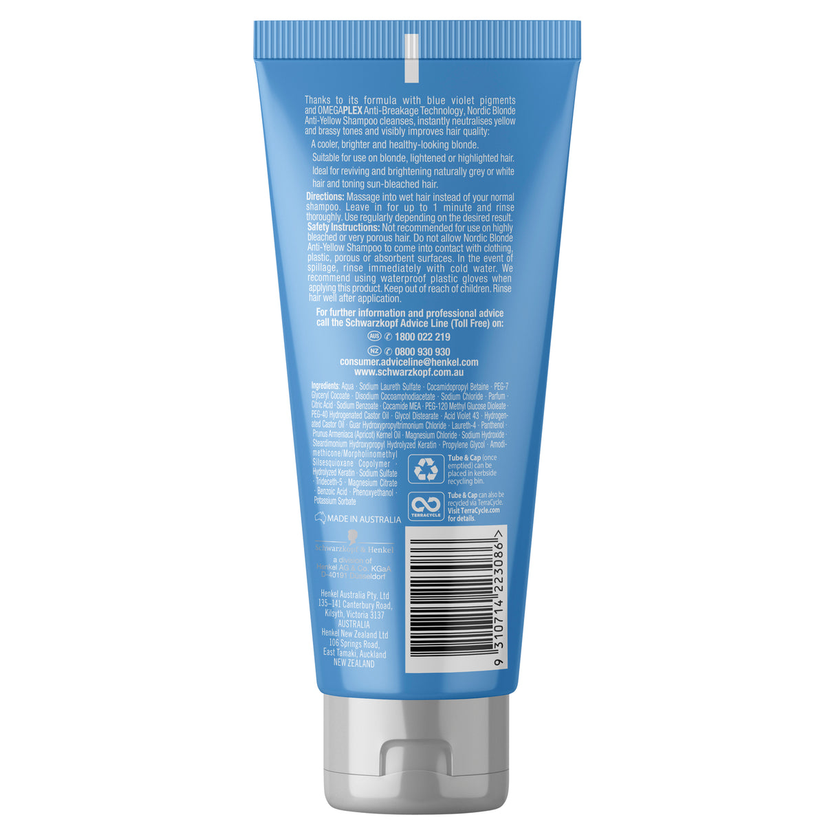 Schwarzkopf Nordic Blonde Anti-Yellow Shampoo 200ml