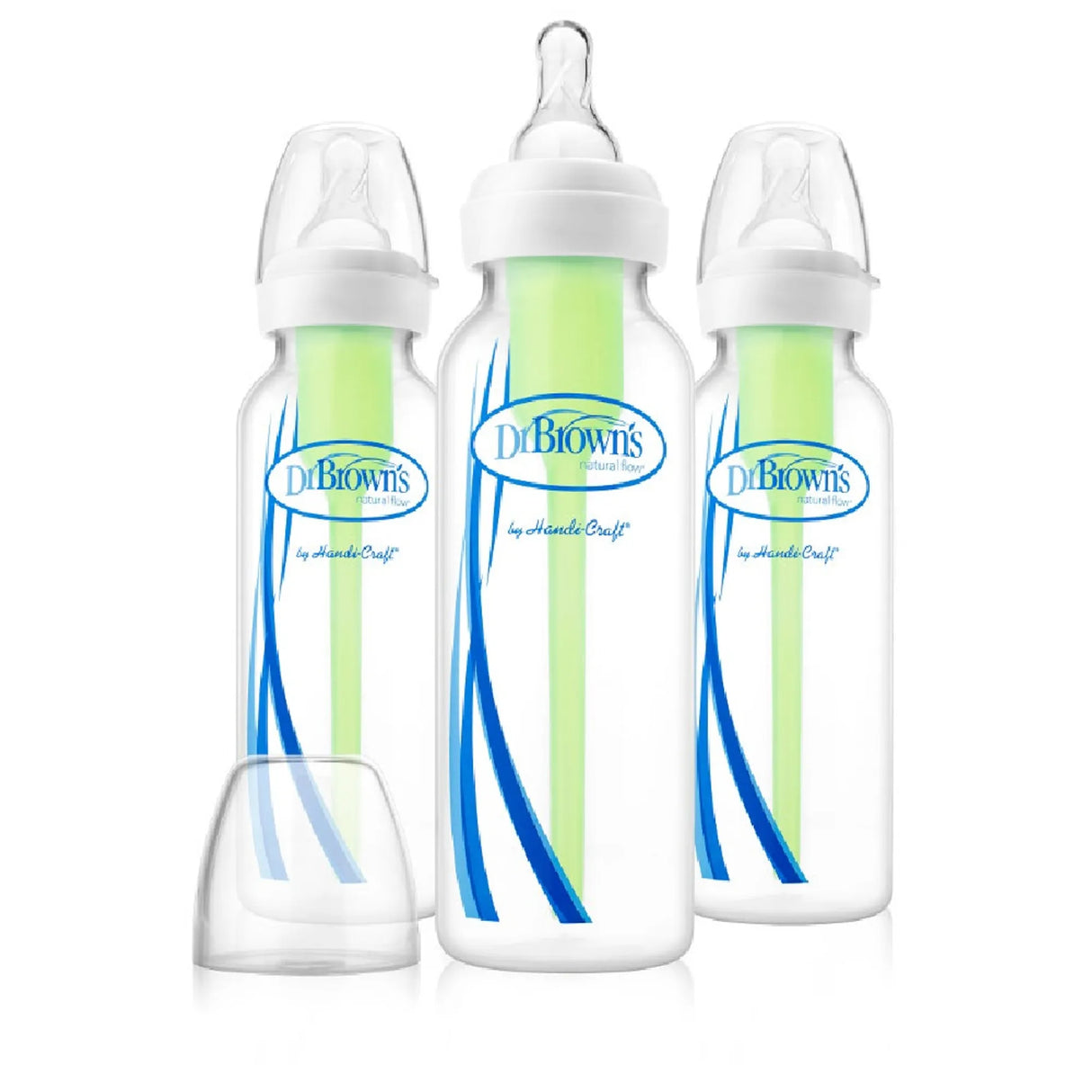 Dr. Brown's 250ml Narrow Neck Feeding Bottle Level 1 Teat 3pk