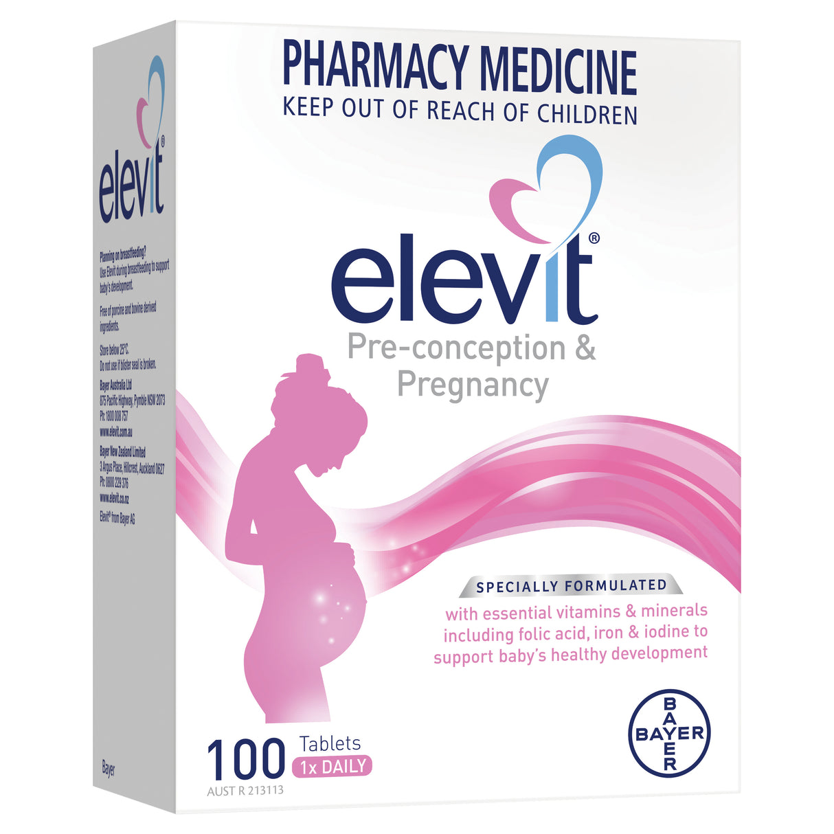 Elevit Preconception and Pregnancy Multivitamin 100 Tablets