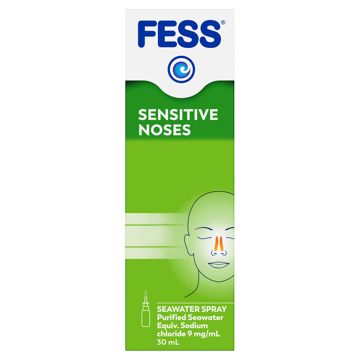 FESS Sensitive Noses Seawater Nasal Saline Spray Spray 30mL