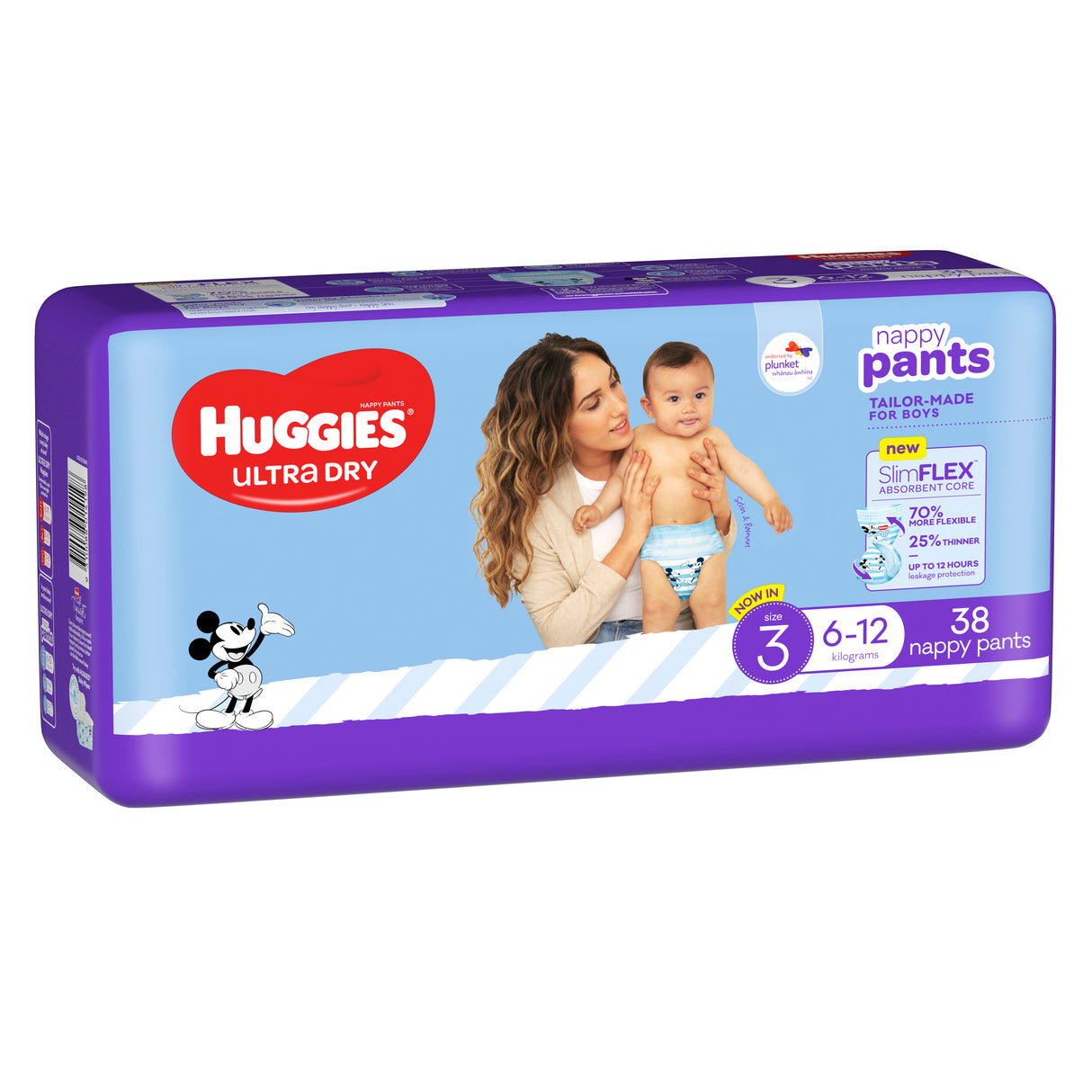 Huggies Ultra Dry Nappy Pants Boy Size 3 (6-12kg) 38 Pack