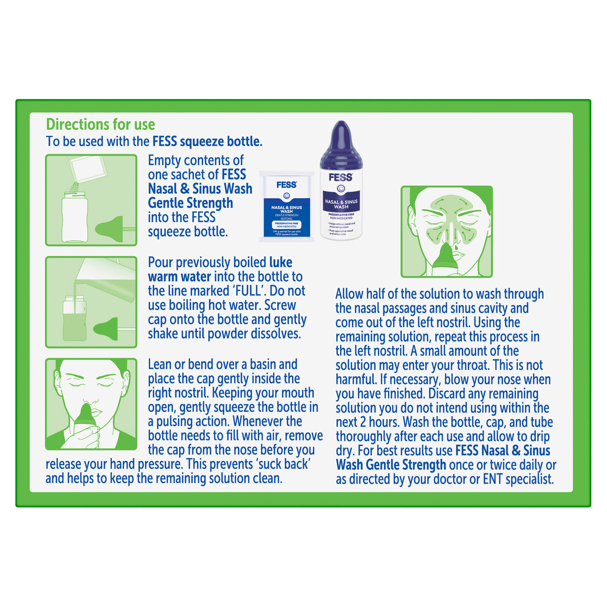 FESS SC Gentle Wash Sachets 100