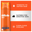 GILLETTE Pro Shaving Foam Icy Cool 245g