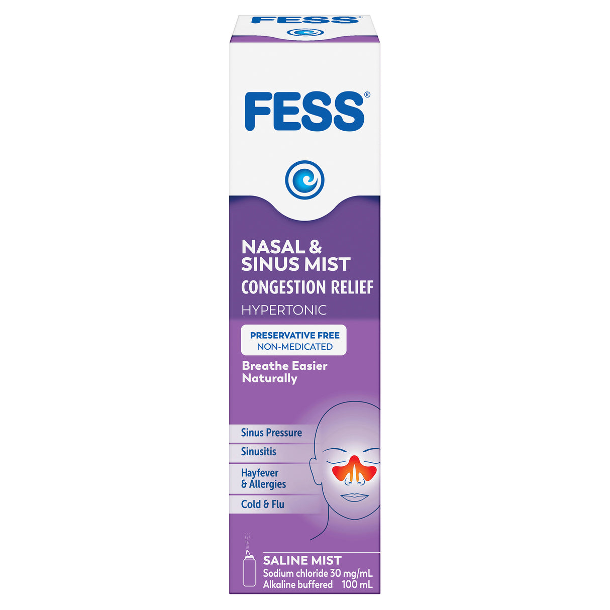 FESS Nasal & Sinus Mist Congestion Relief 100mL