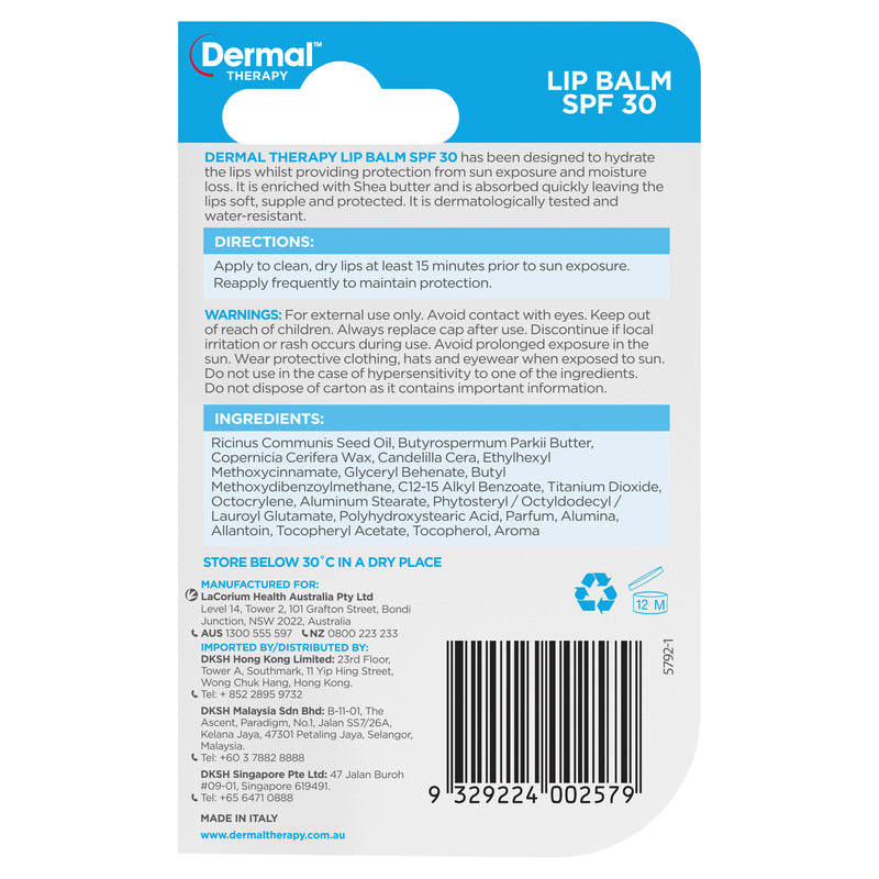 Dermal Therapy Lip Balm SPF30 5.7ml