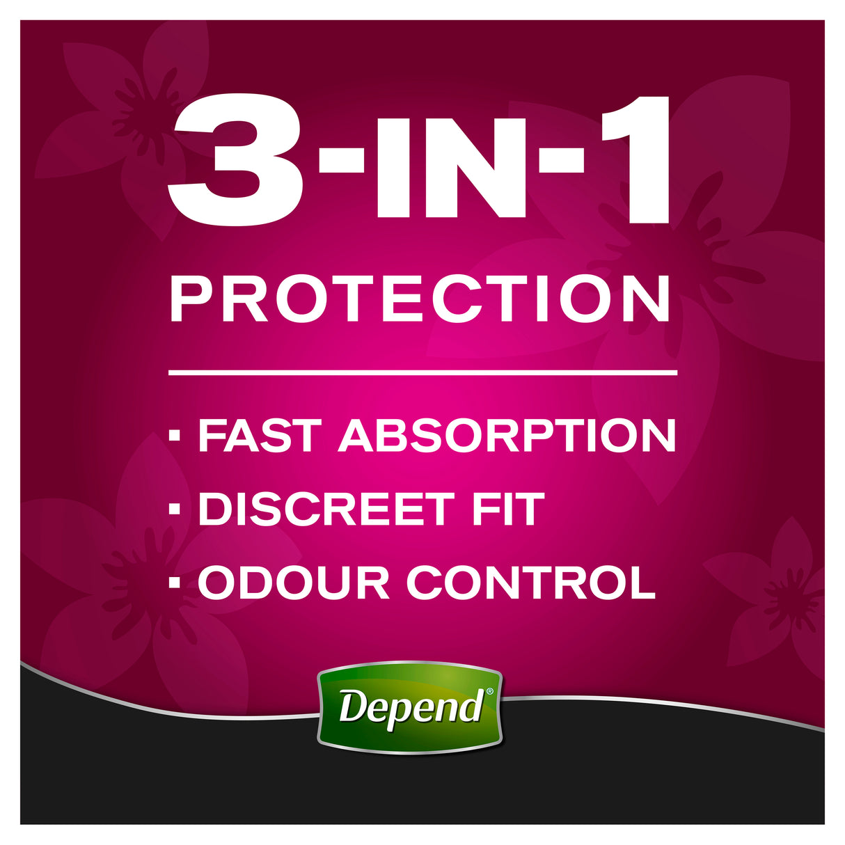Depend Real Fit Incontinence Underwear Regular Women Medium 8 Pack