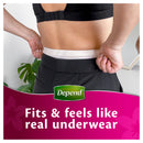 Depend Real Fit Incontinence Underwear Regular Women Medium 8 Pack