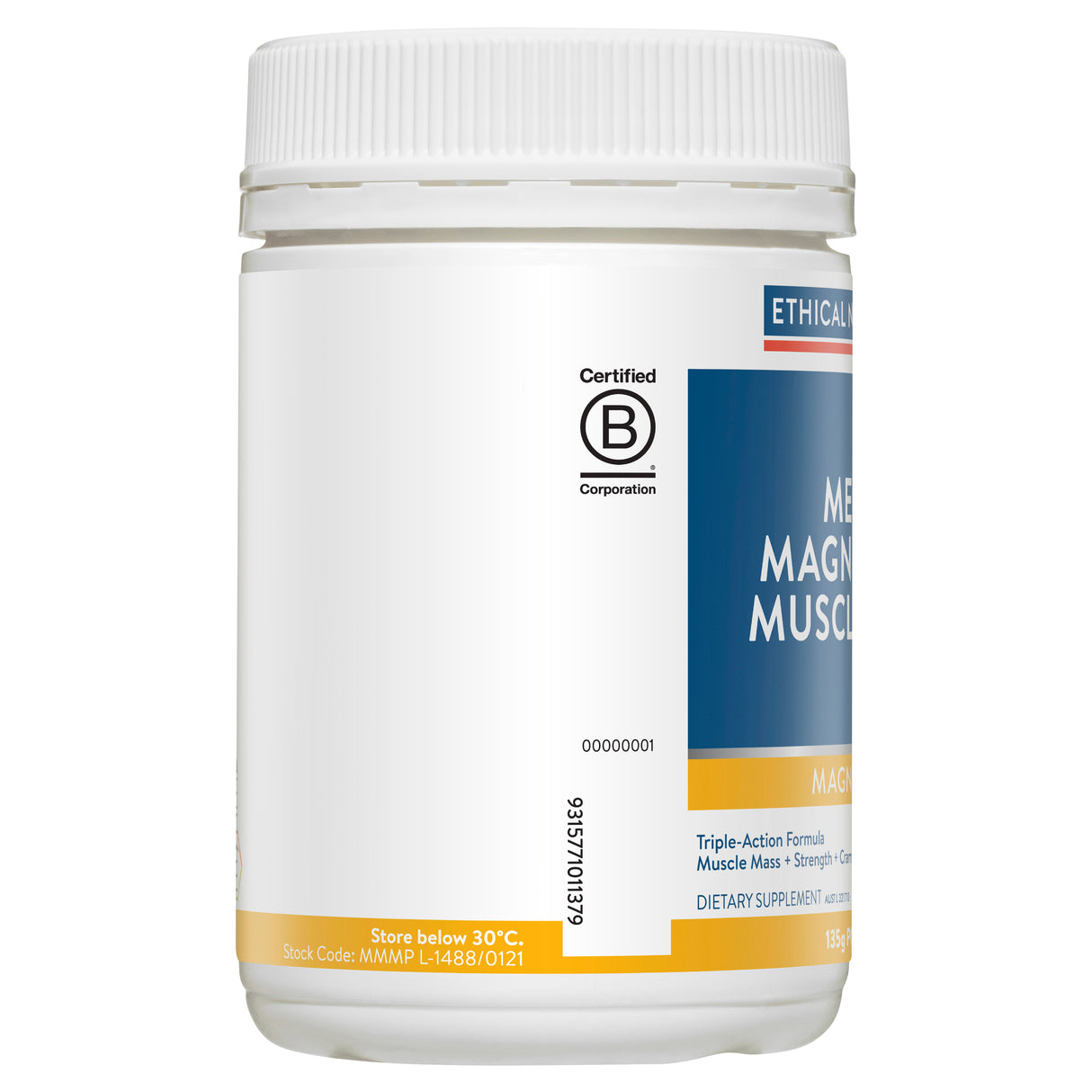 Mega Magnesium Muscle Plus Powder Tangerine 135 g