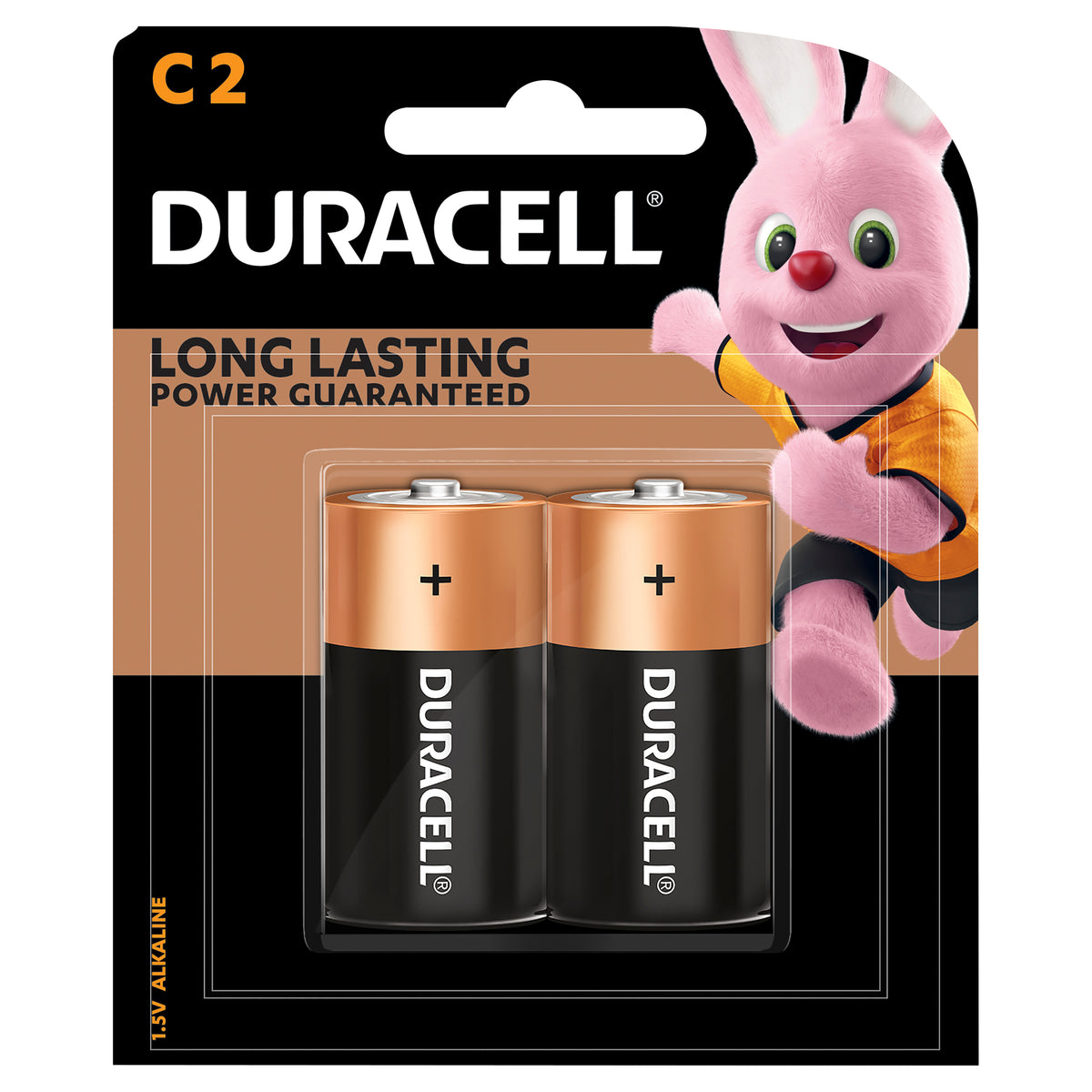 Duracell Coppertop C Alkaline Batteries 2 pack