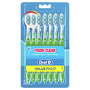 Oral-B Fresh Clean Manual Toothbrush Soft 7 Count