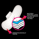 U by Kotex Cotton Ultrathin Pads Overnight with Wings 8 Pack