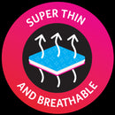 U by Kotex Cotton Ultrathin Pads Overnight with Wings 8 Pack