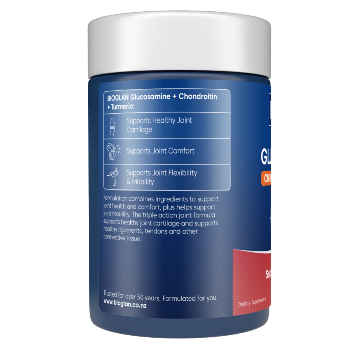 Bioglan Glucosamine + Chondroitin + Turmeric 120 Tablets