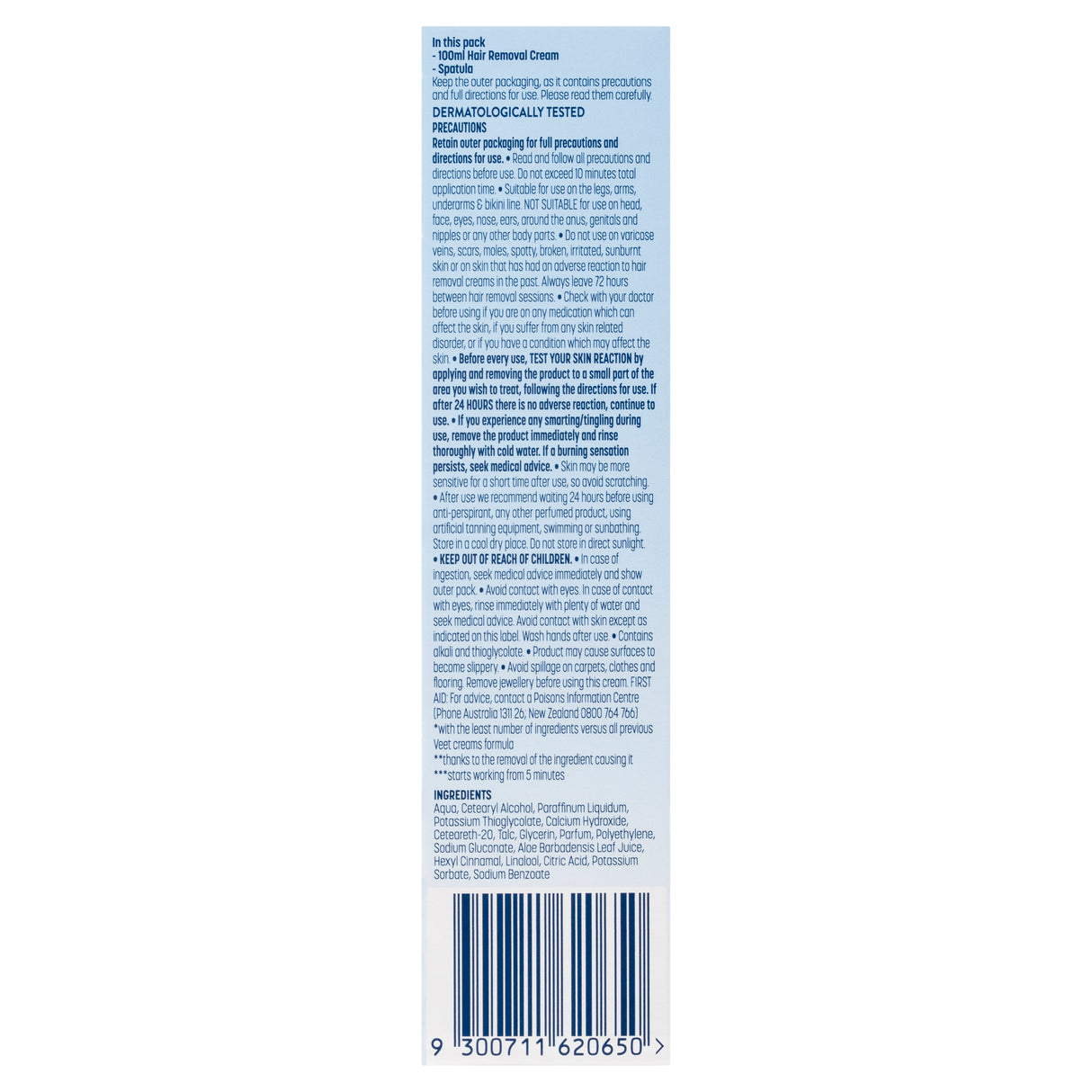 Veet Pure Hair Removal Cream Bikini and Underarm Dome Applicator