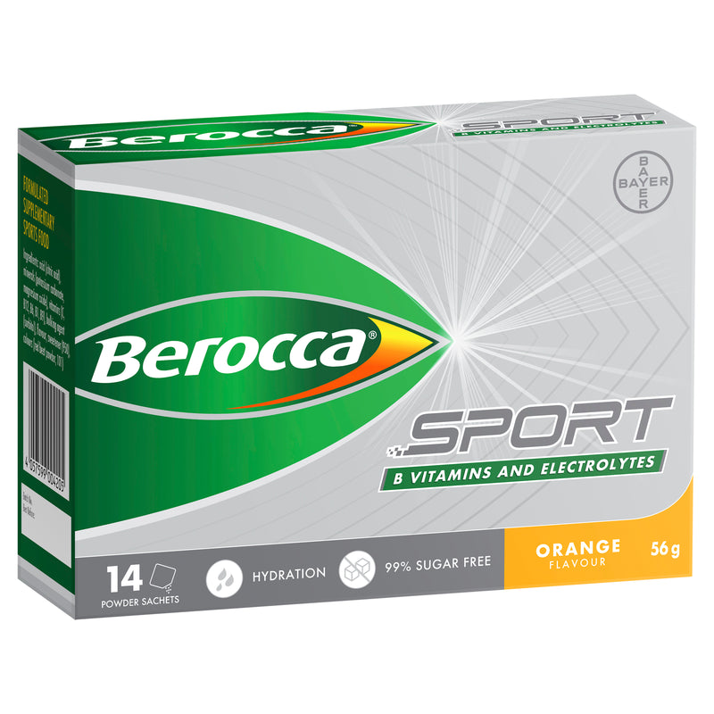 Berocca Sport Powder Sachet Orange 14s