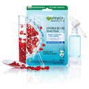 Garnier Hydra Bomb Hyaluronic Acid + Pomegranate Sheet Mask 28g