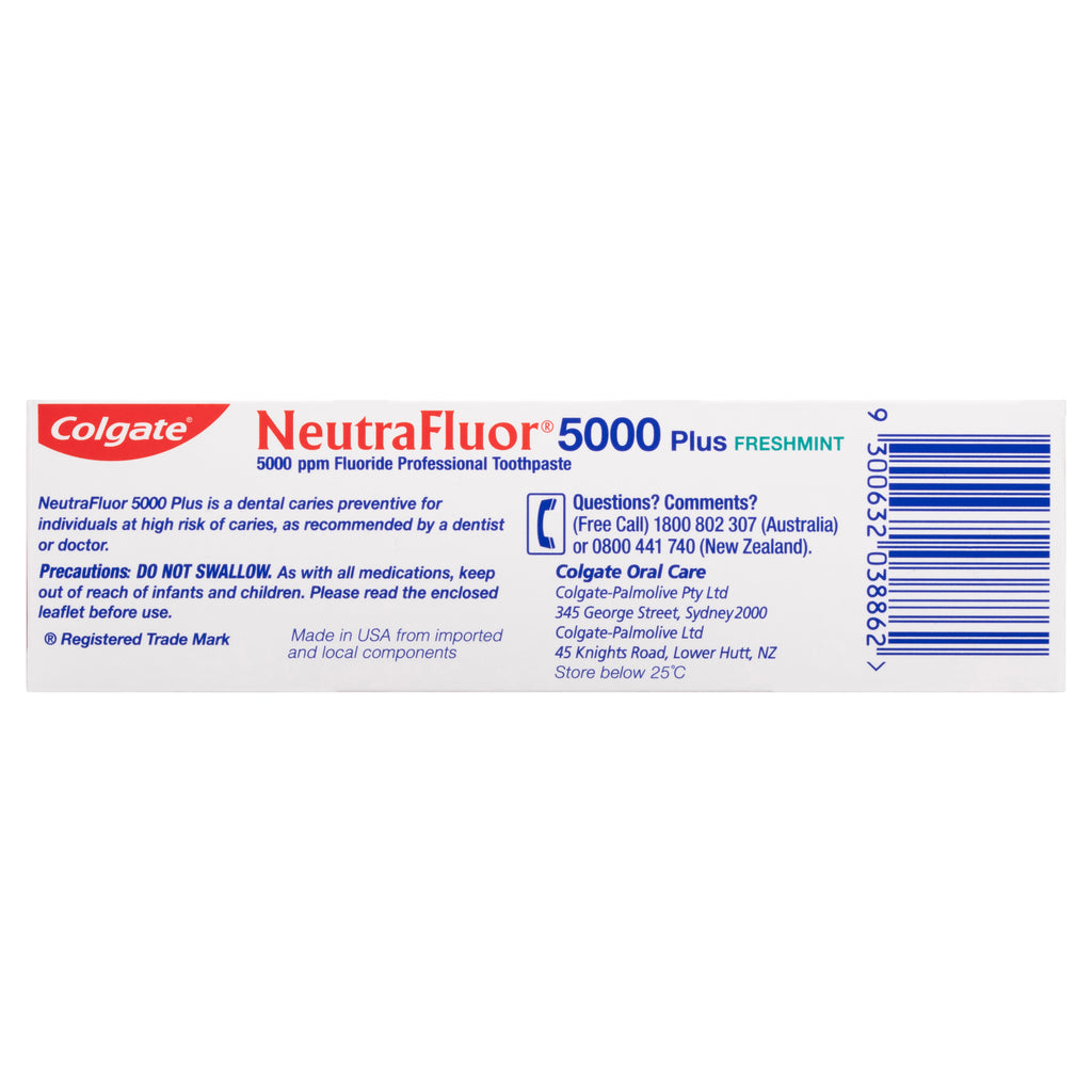 Colgate NeutraFluor 5000 Plus Fluoride Professional Toothpaste Freshmi