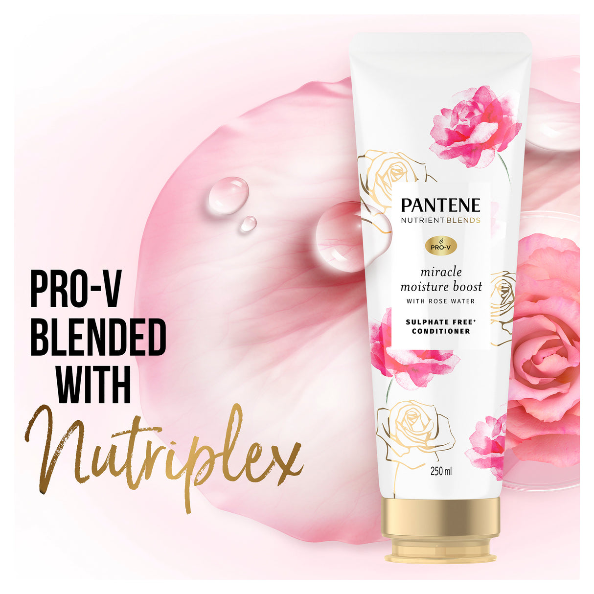 Pantene Nutrient Blends Rosewater Conditioner 250ml