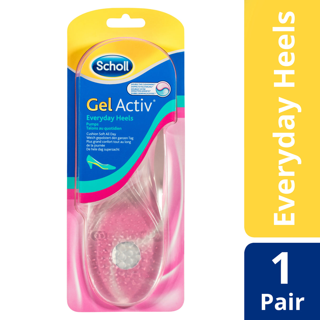 Scholl GelActiv Female Insoles for Everyday Heels