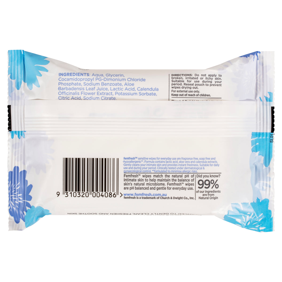 FEMFRESH Wipes Sensitive 20pk