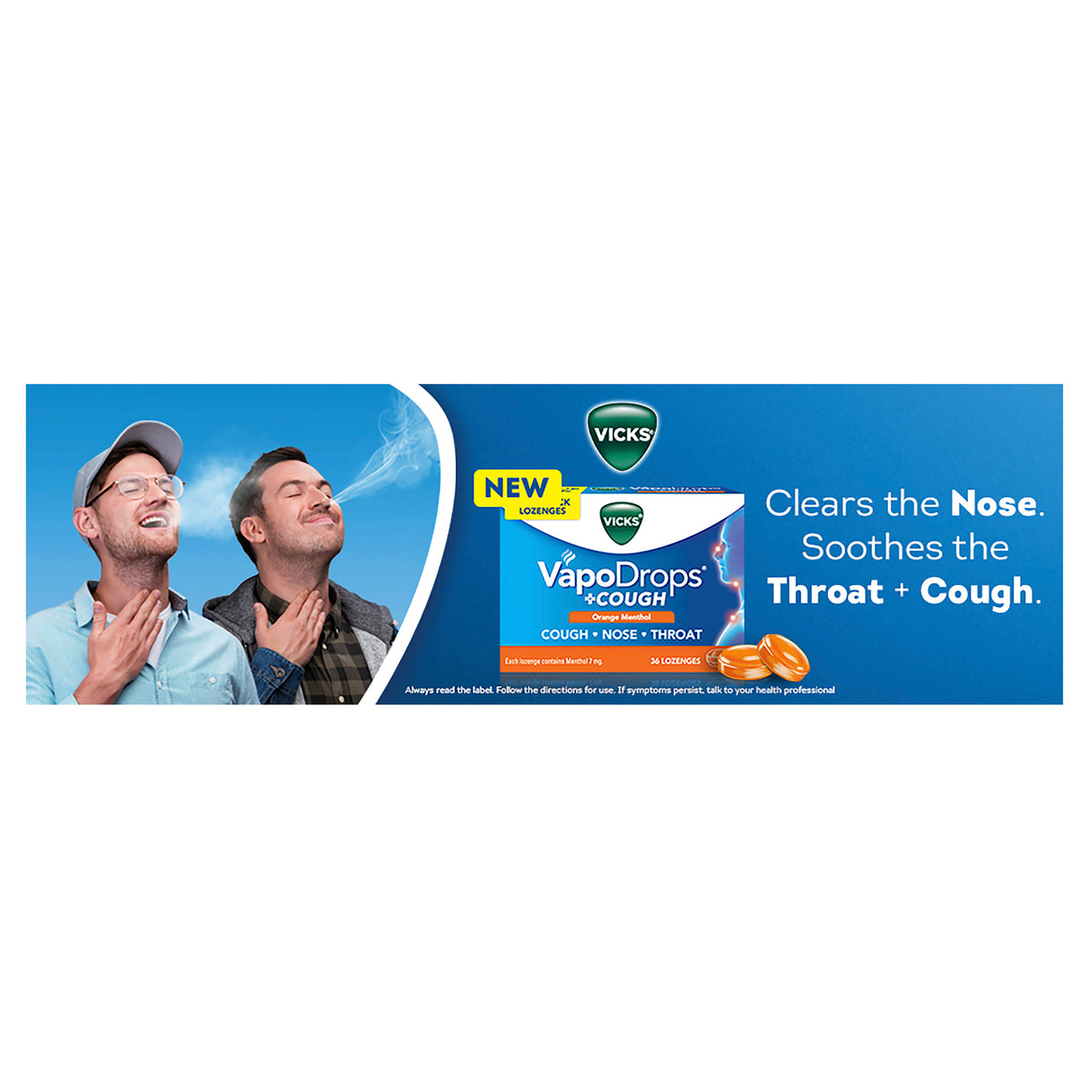 VICKS Vapodrops+Cough Orange 36