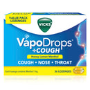 VICKS Vapodrops+Cough Honey Lemon 36