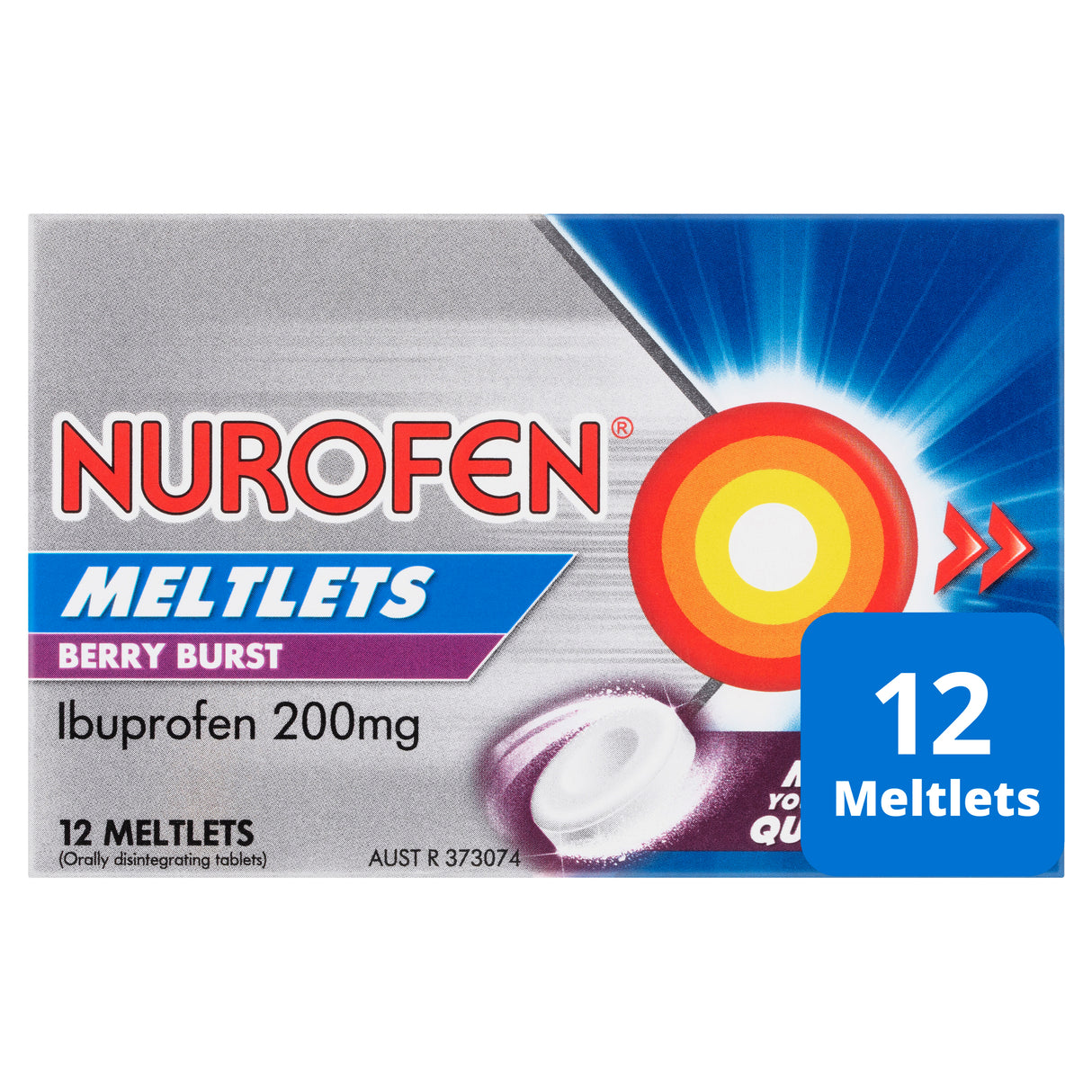 NUROFEN Meltlets Berry Burst 200mg 12 Pack