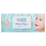 babyU Fragrance Free Wipes 80pack