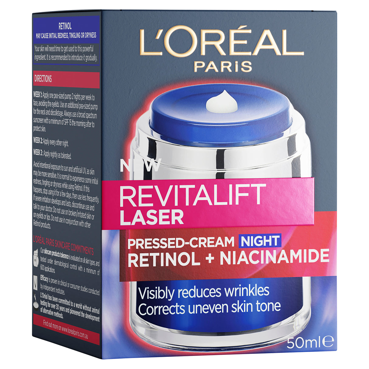 L'Oreal Paris Revitalift Laser Retinol Pressed Cream Night 50mL
