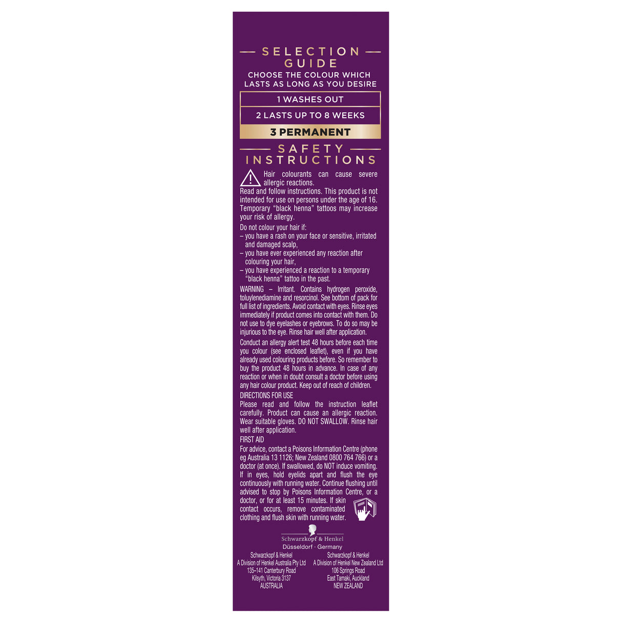 Schwarzkopf Napro Palette 1-08 Black Burgundy