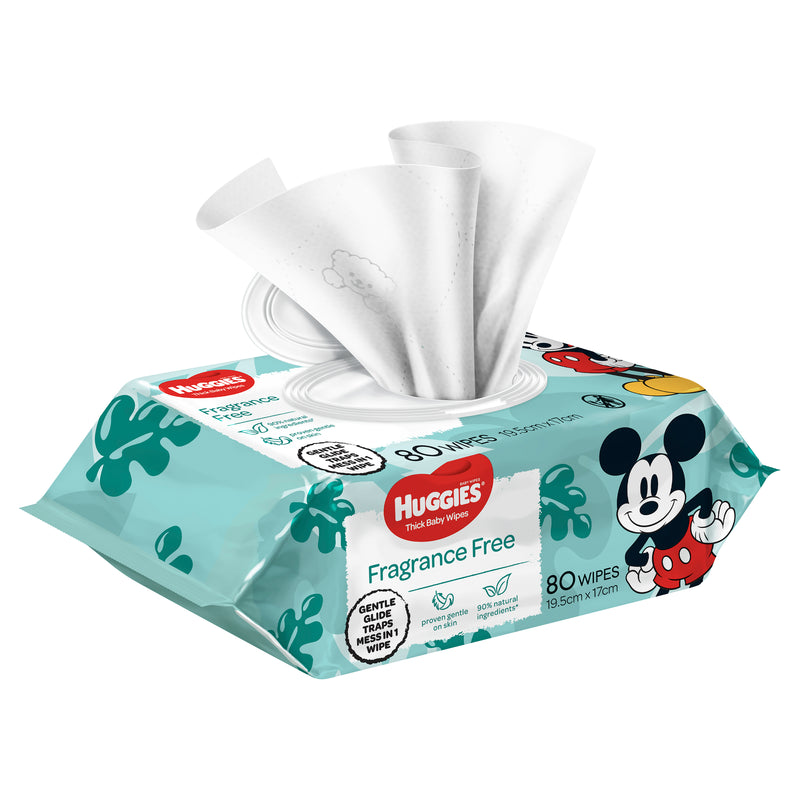 HUGGIES Wipes Unscented (R) 80pk