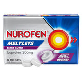 NUROFEN Meltlets Berry Burst 200mg 12 Pack
