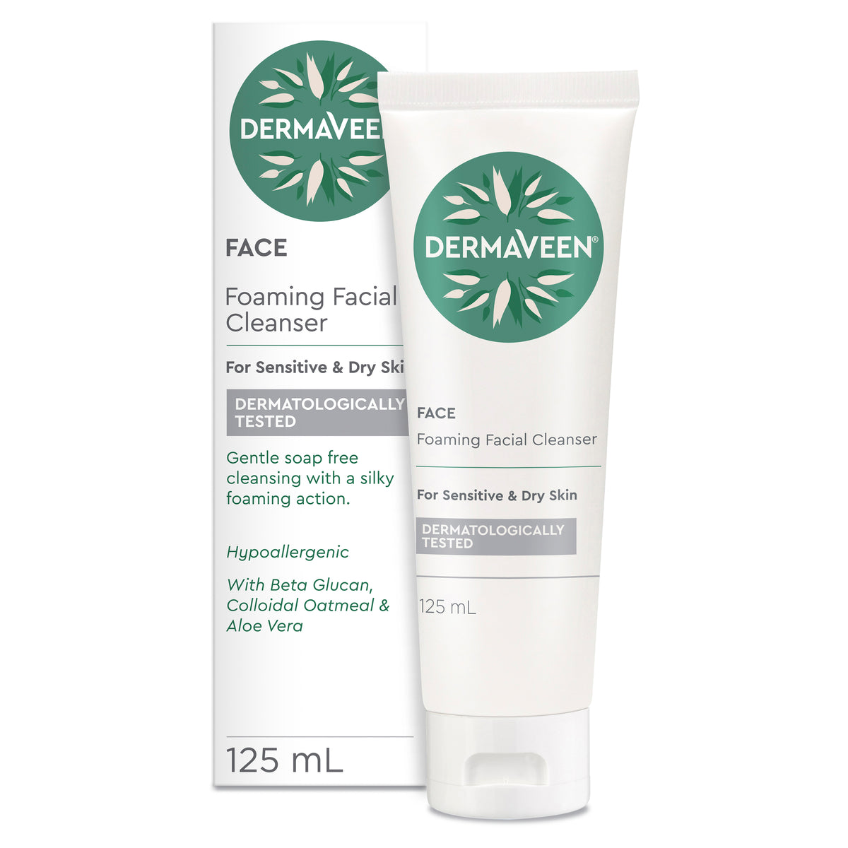 DermaVeen Face Foaming Cleanser 125ml