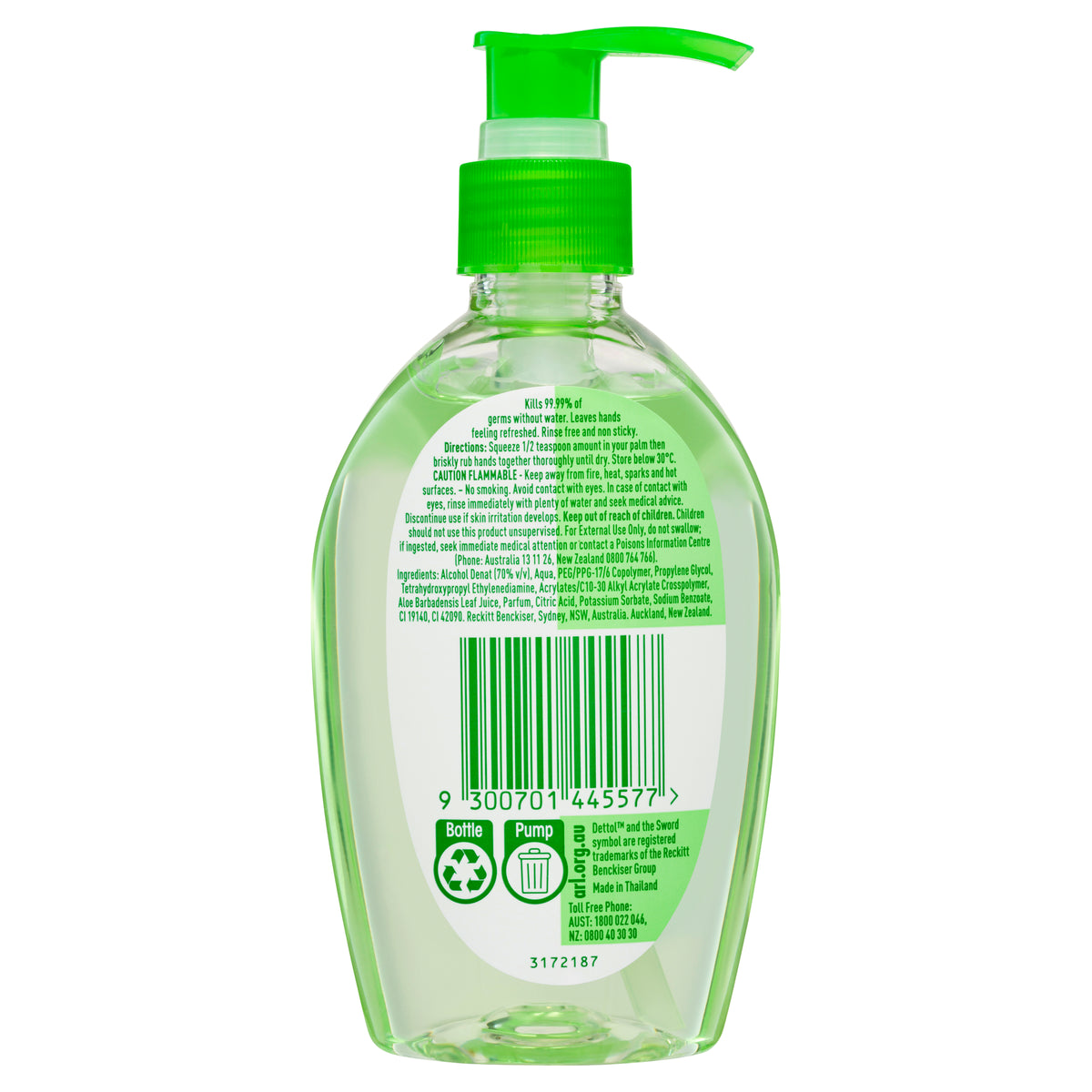 Dettol Healthy Touch Liquid Antibacterial Instant Hand Sanitiser Refresh 200ml