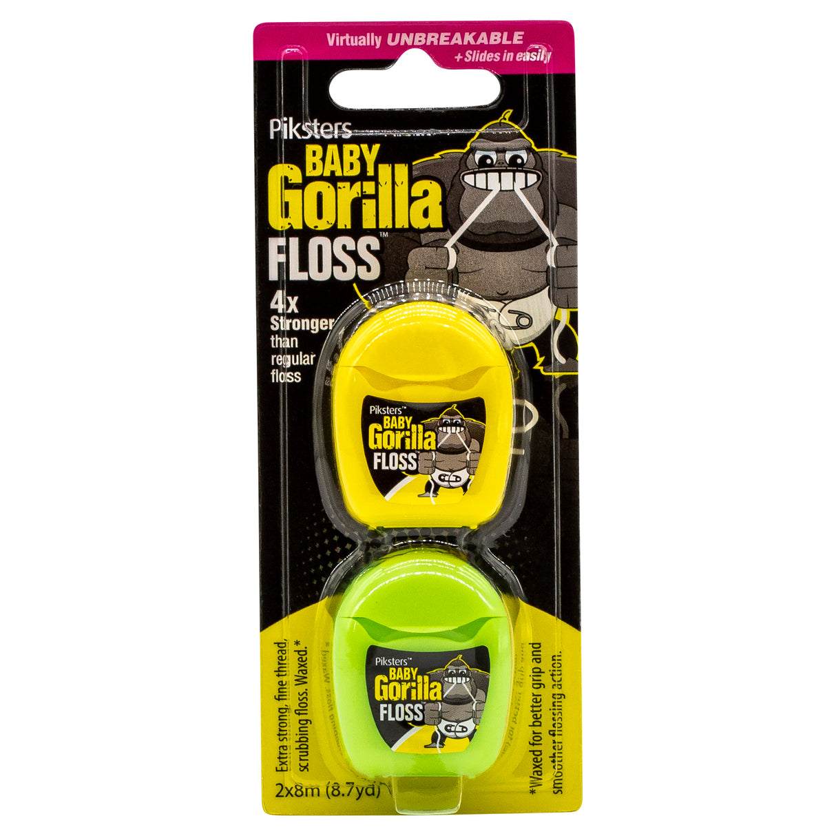 Piksters Baby Gorilla Dental Floss 2pk