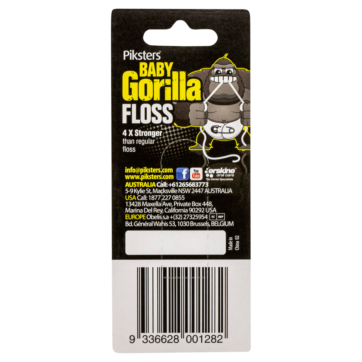 Piksters Baby Gorilla Dental Floss 2pk