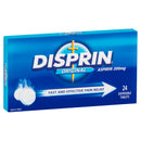 Disprin Original Fast and Effective Dispersible Tablets 300mg Aspirin 24 pack