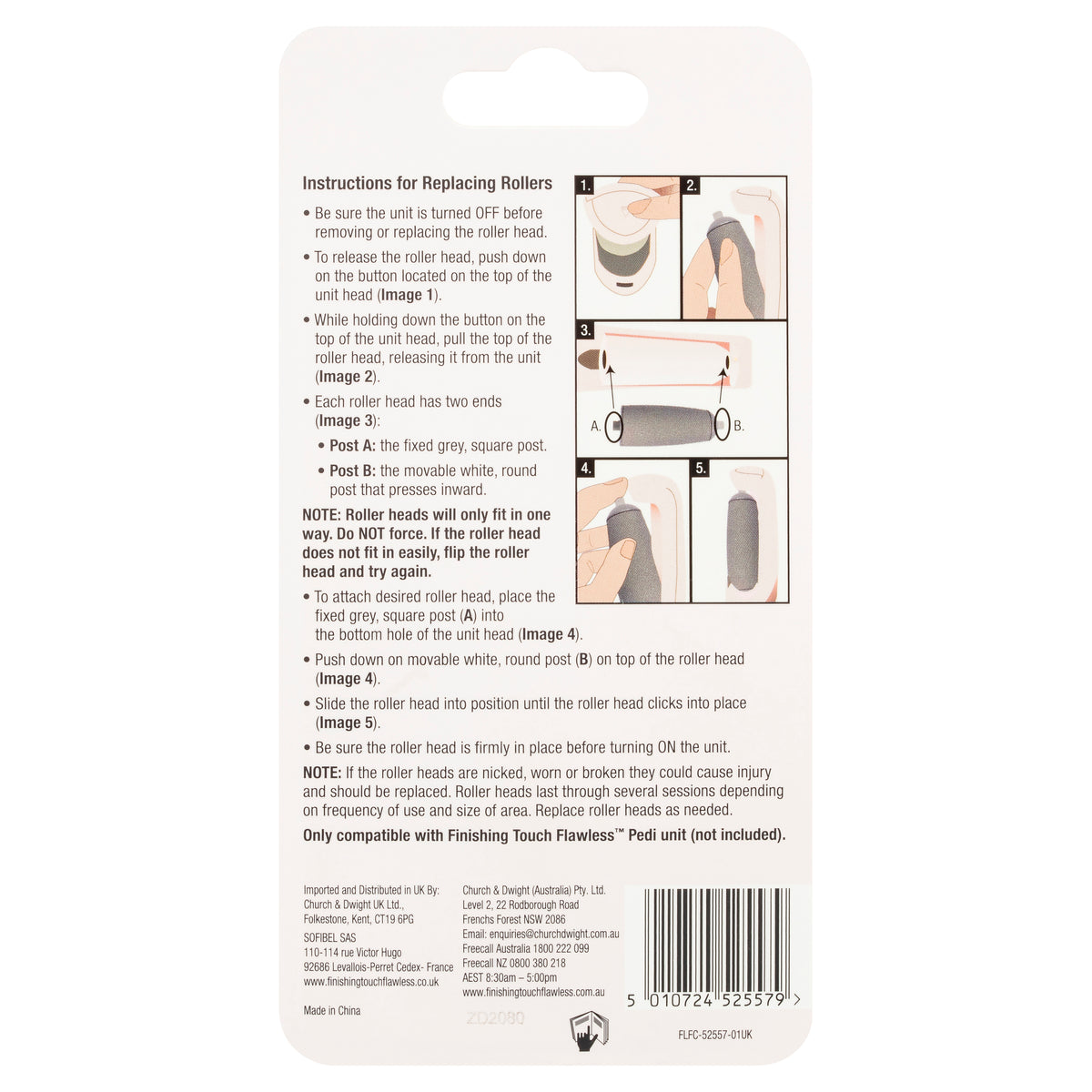 Finishing Touch Flawless Pedi Replacement Heads 3 Pack