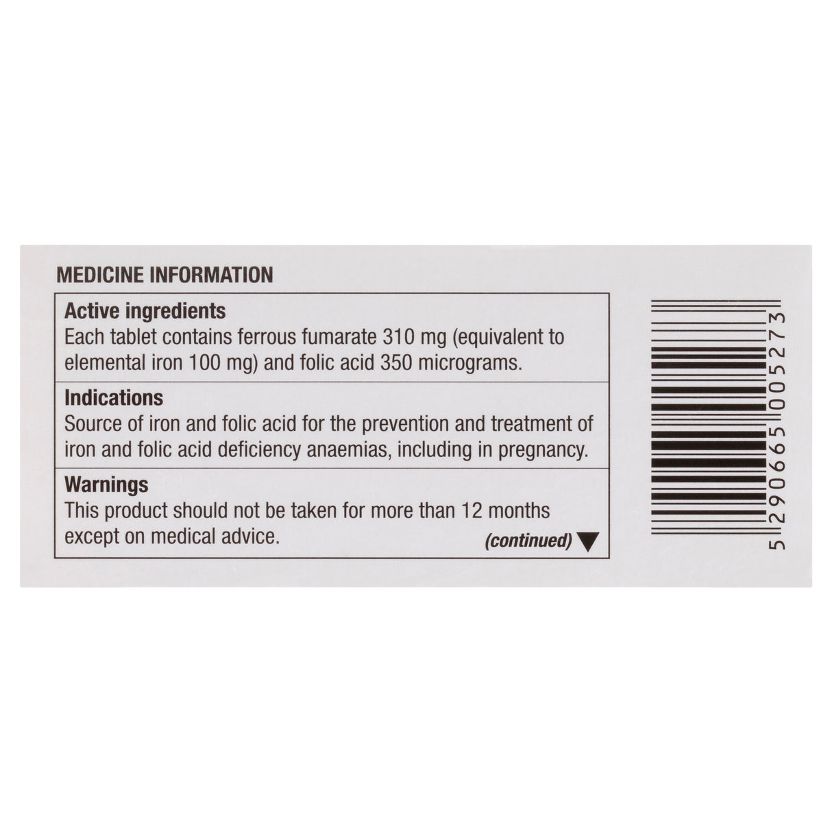 Ferro-F-Tab 310mg 60s