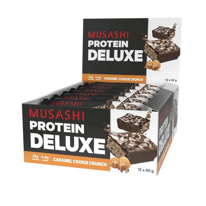 Musashi Deluxe Protein Bar Caramel Cookie Crunch 60g